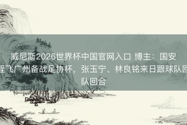 威尼斯2026世界杯中国官网入口 博主：国安起程飞广州备战足协杯，张玉宁、林良铭来日跟球队回合